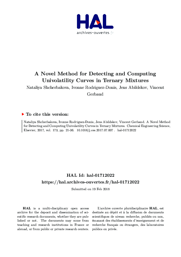 (PDF) A novel method for detecting and computing univolatility curves ...
