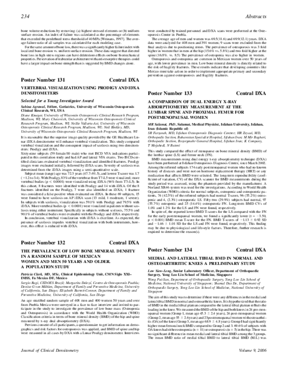 (PDF) Vertebral Visualization Using Prodigy and iDXA Densitometers