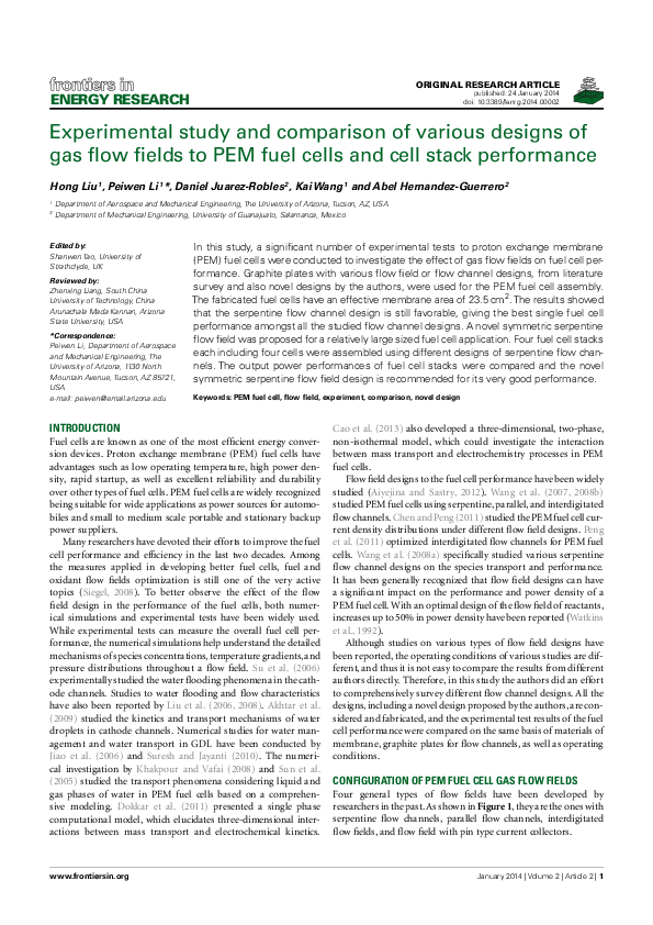 (PDF) Experimental Study and Comparison of Various Designs of Gas Flow ...