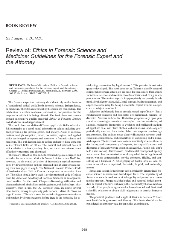 Forensic Science And Medicine