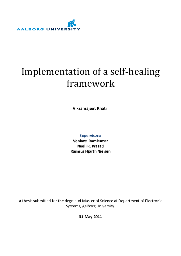 (PDF) Implementation of a self-healing framework