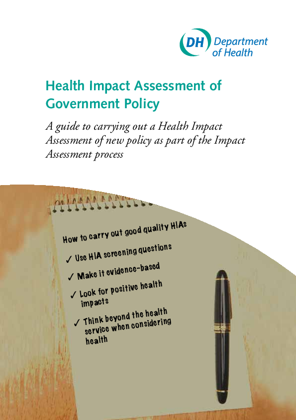 (PDF) Health Impact Assessment of Government Policy Health Impact ...