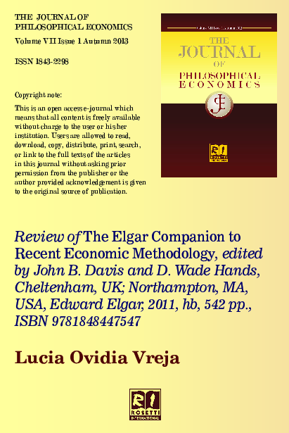 (PDF) Review of the Elgar Companion to Recent Economic Methodology