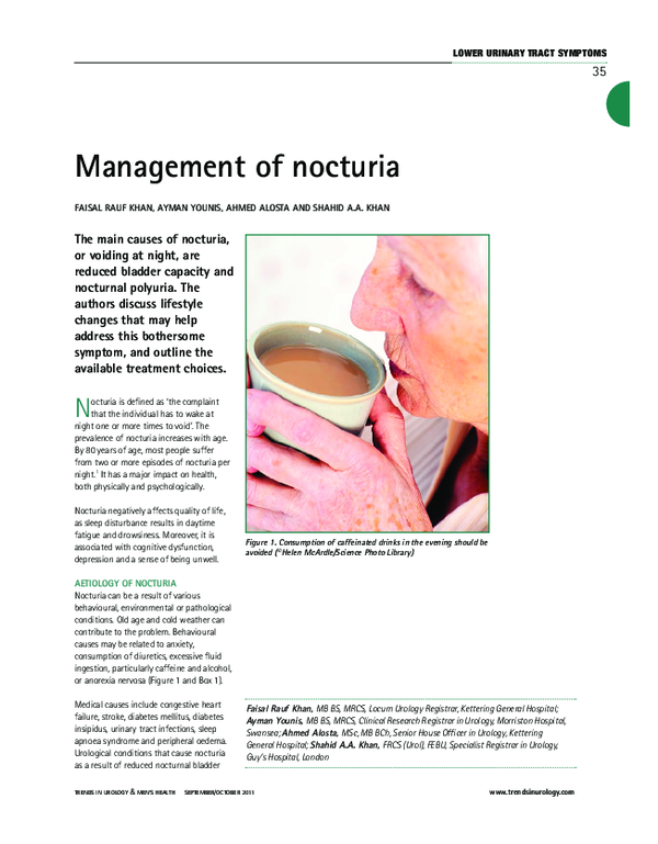 (PDF) Management of nocturia Ahmed Alosta Academia.edu