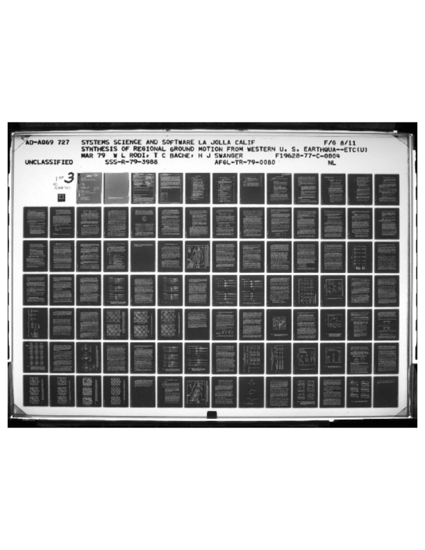 Pdf Synthesis Of Regional Ground Motion From Western U S Earthquakes