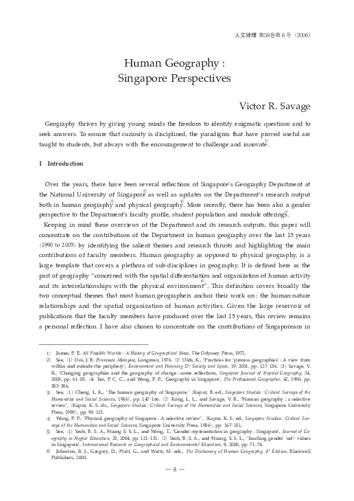 (PDF) Human Geography Singapore Perspectives Victor Savage Academia.edu