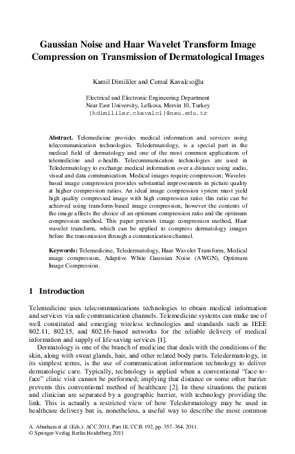 (PDF) Gaussian noise and haar wavelet transform image compression on ...