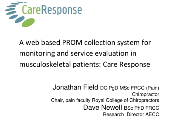 (PDF) A web based PROM collection system for monitoring and service ...