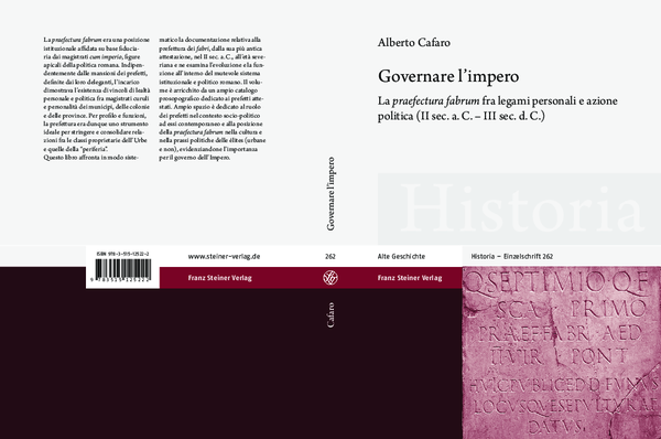 (PDF) Governare l’impero. La praefectura fabrum fra legami personali e ...