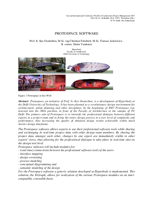 (PDF) PROTOSPACE SOFTWARE