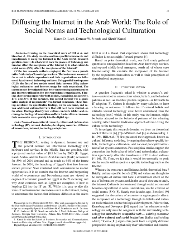(PDF) Diffusing the internet in the arab world: the role of social ...