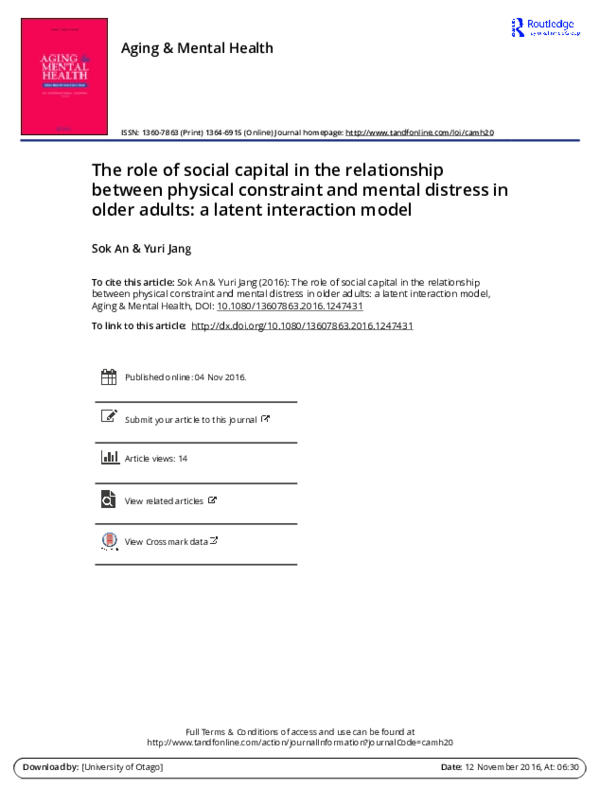 (PDF) The role of social capital in the relationship between human ...