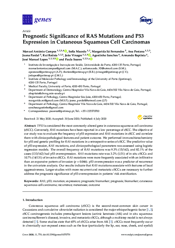 (PDF) Prognostic Significance of RAS Mutations and P53 Expression in ...
