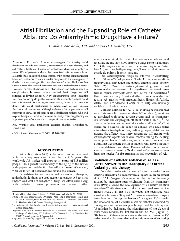 (PDF) Atrial Fibrillation and the Expanding Role of Catheter Ablation ...