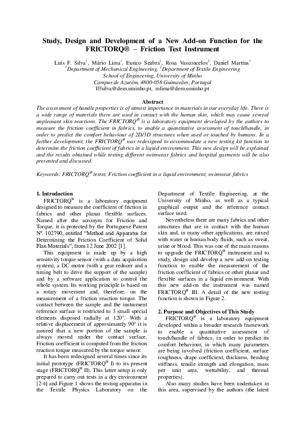 (PDF) Study, design and development of a new add-on function for the ...