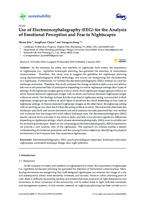 (PDF) Use of Electroencephalography (EEG) for the Analysis of Emotional ...