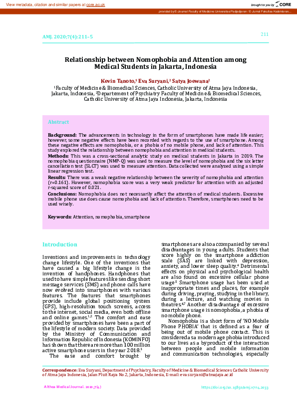 Picture of The effect of emotion regulation strategies on nomophobia in college ...