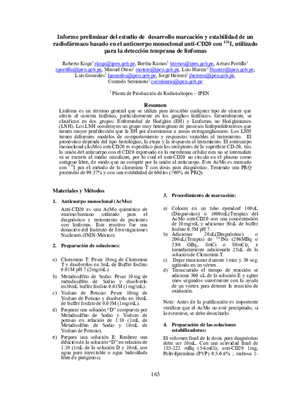 (PDF) Informe preliminar del estudio de desarrollo marcación y ...