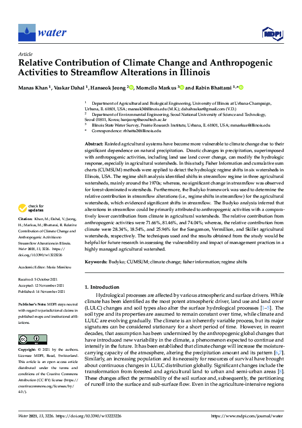 (PDF) Relative Contribution of Climate Change and Anthropogenic ...