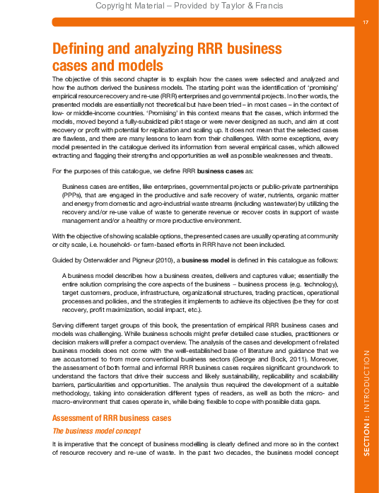 (PDF) Defining and analysing RRR business cases and models