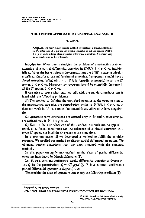 (PDF) The unified approach to spectral analysis