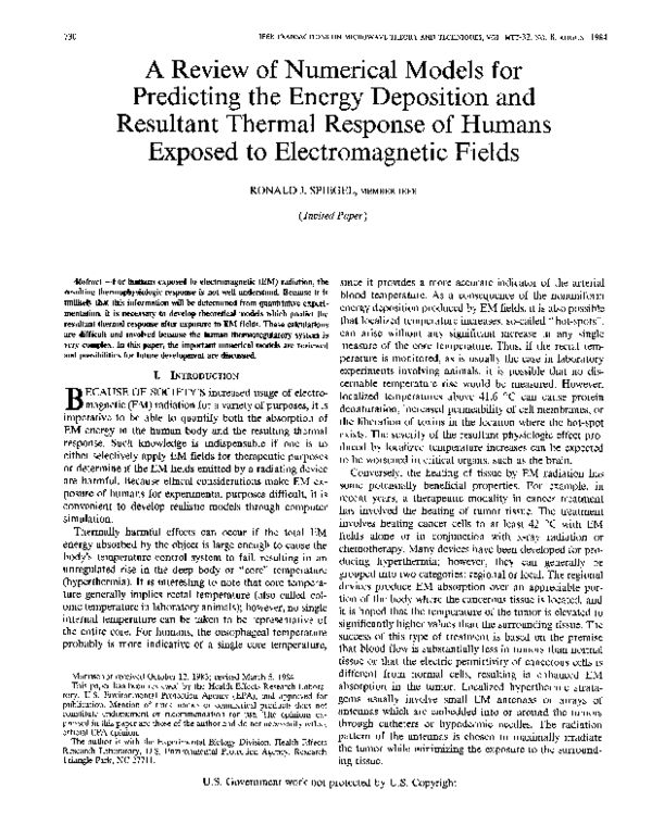 (PDF) A Review of Numerical Models for Predicting the Energy Deposition ...