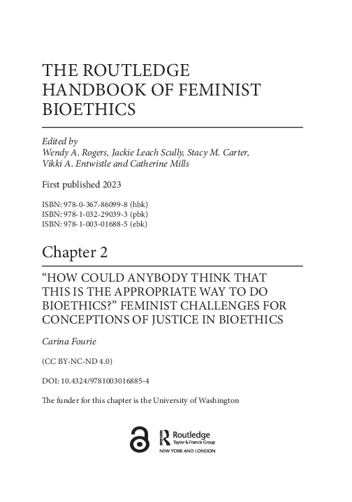 (PDF) Fourie 2022 “How could anybody think that this is the appropriate