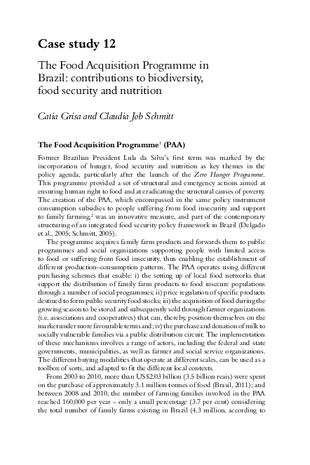 (PDF) The Food Acquisition Programme in Brazil : contributions to ...