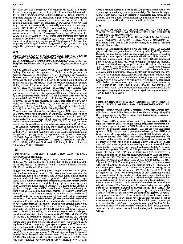 (PDF) Prevalence of gastroesophageal reflux (GER) in argentina ...