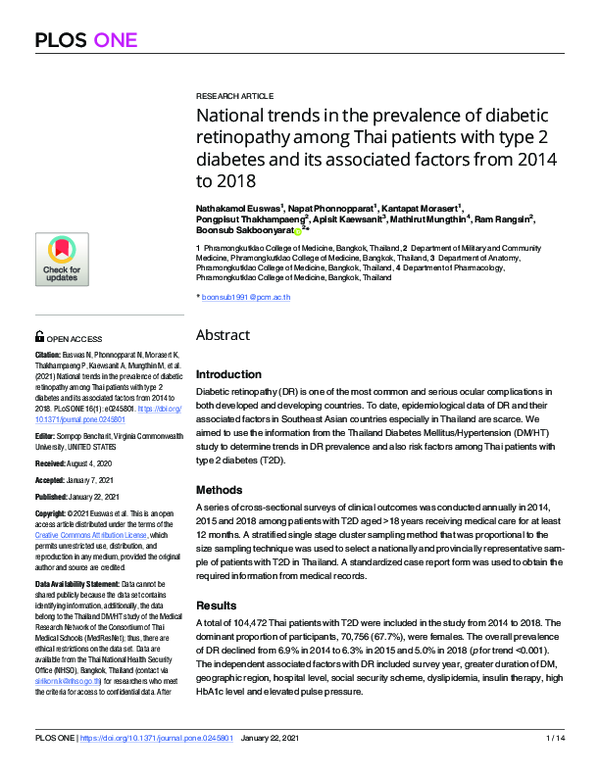 (PDF) National trends in the prevalence of diabetic retinopathy among ...