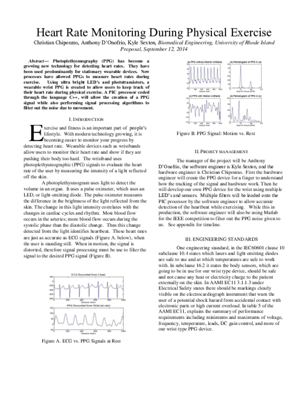 (PDF) Heart rate monitoring during physical exercise Parsa Moradi