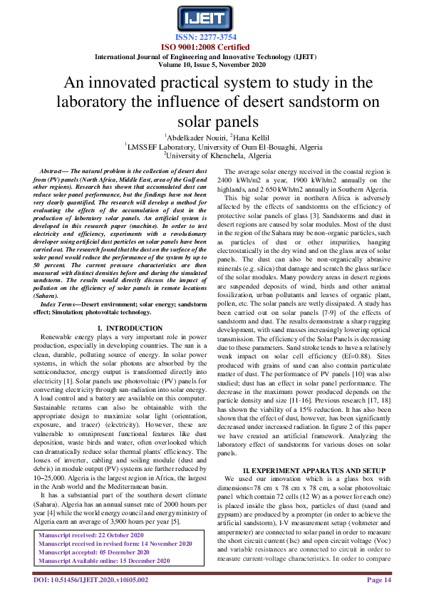 (PDF) An innovated practical system to study in the laboratory the ...