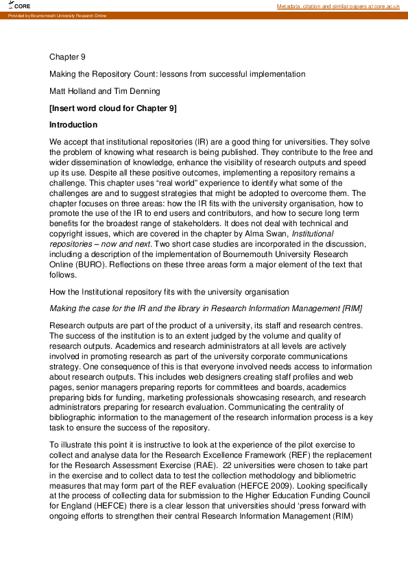 (PDF) BURO Case Study