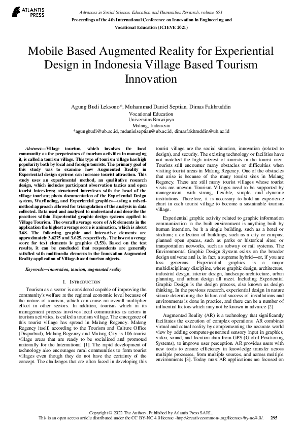 (PDF) Mobile Based Augmented Reality for Experiential Design in ...