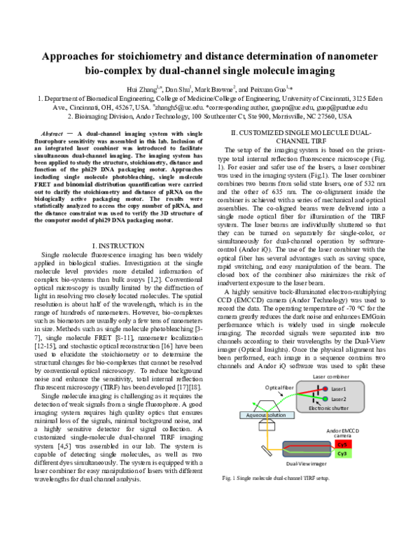 (PDF) Approaches for stoichiometry and distance determination of ...