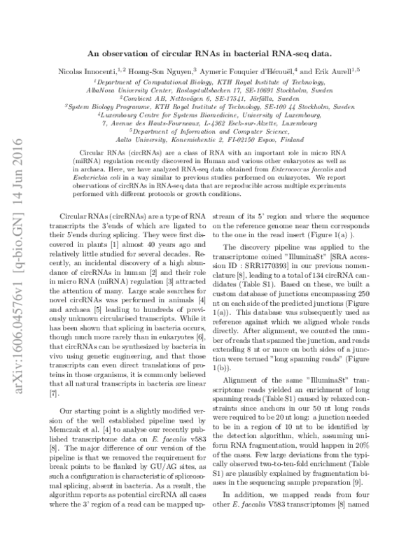 (PDF) An observation of circular RNAs in bacterial RNA-seq data