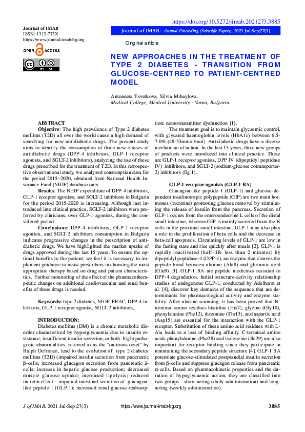 (PDF) New Approaches in the Treatment of Type 2 Diabetes - Transition ...