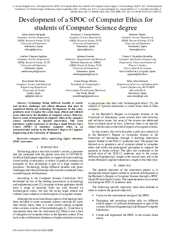 Computer Ethics For Students