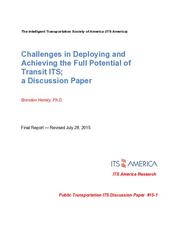 (PDF) Challenges in Deploying and Achieving the Full Potential of ...