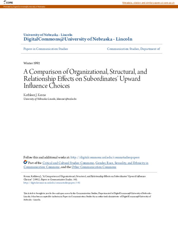 (PDF) A comparison of organizational, structural, and relationship ...
