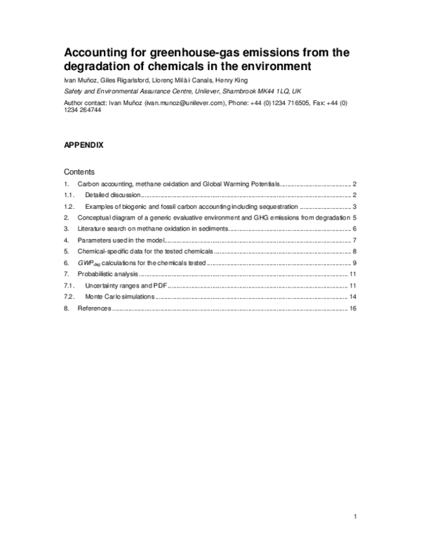 (PDF) Accounting for greenhouse gas emissions from the degradation of ...