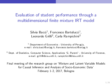 (PDF) Evaluation of Student Performance through a Multidimensional ...