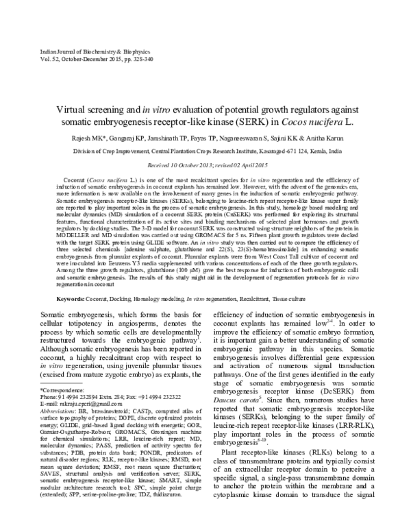 (PDF) Virtual screening and in vitro evaluation of potential growth ...