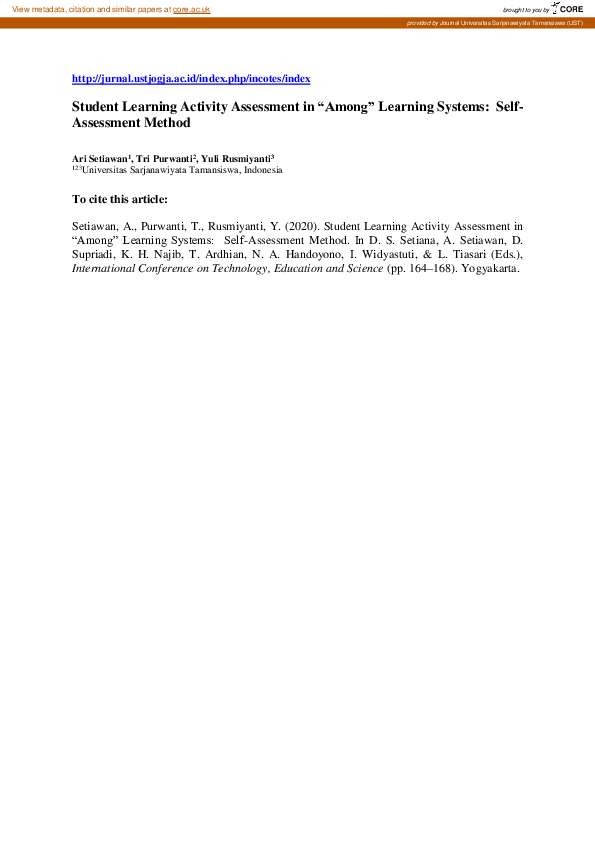 (PDF) Student Learning Activity Assessment in “Among” Learning Systems