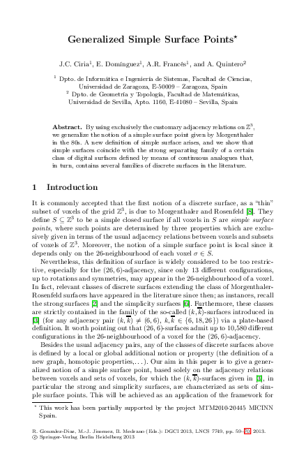 (PDF) Generalized Simple Surface Points