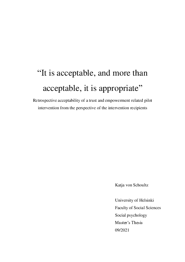 (PDF) It is acceptable, and more than acceptable, it is appropriate ...