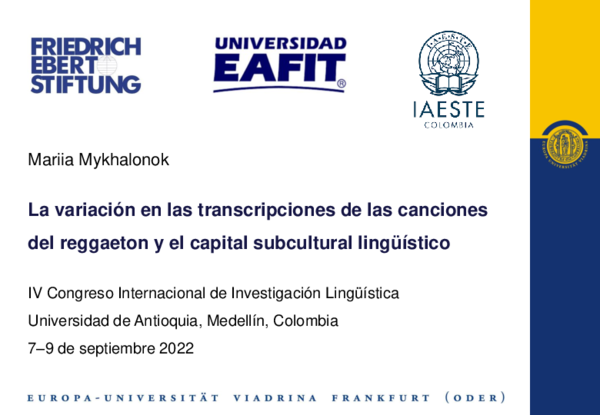 La variación en las transcripciones de las canciones del reggaeton y el capital subcultural lingüístico