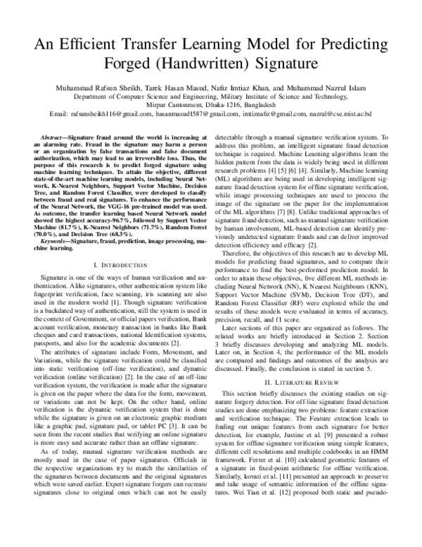 (PDF) An Efficient Transfer Learning Model for Predicting Forged ...