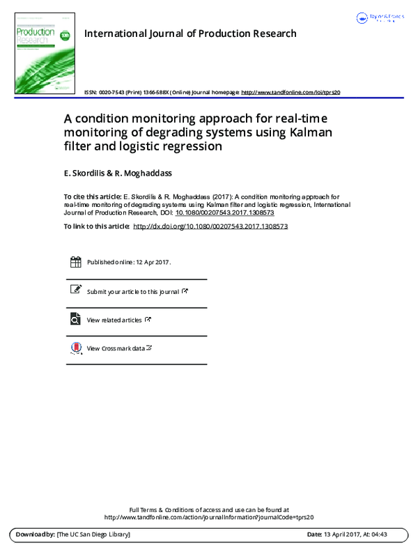 (PDF) A condition monitoring approach for real-time monitoring of ...