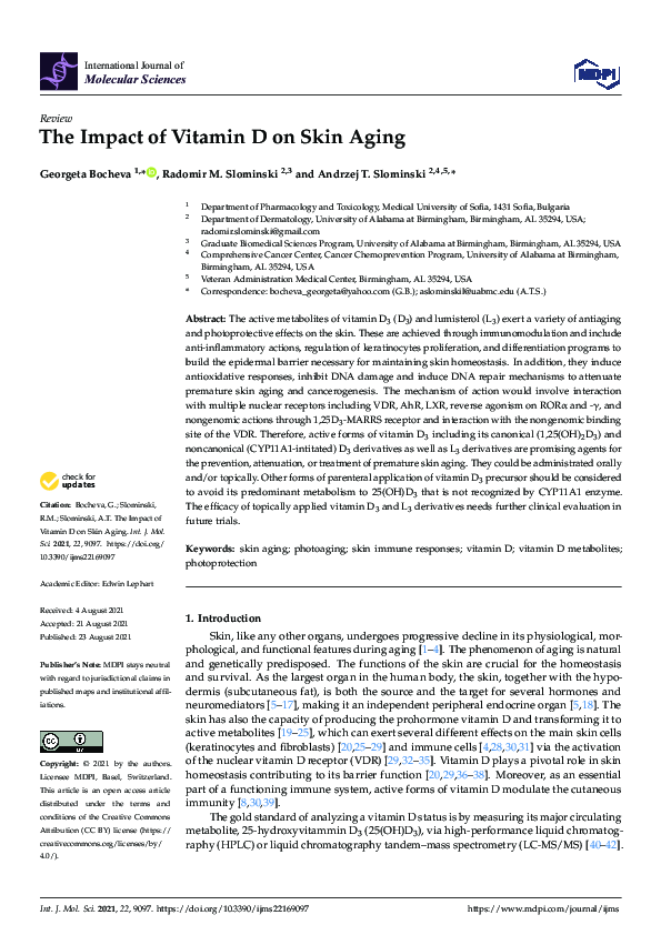(PDF) The Impact of Vitamin D on Skin Aging